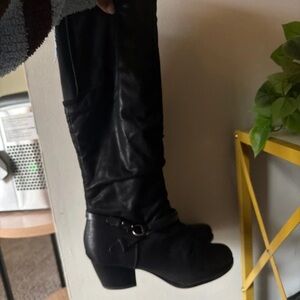 Zara Black Ankle Boots with Heels